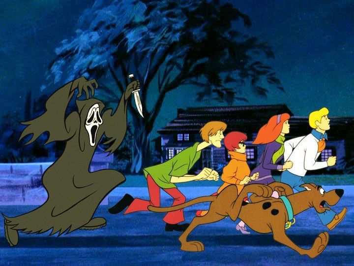 RealMMyers78's tweet photo. Horror Icons invade Scooby-Doo https://t.co/Q2CHl9FriJ