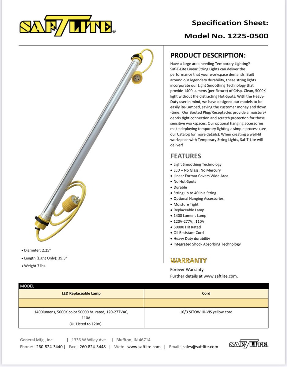 saftlite's tweet image. FinallyFridayFeature our LED string lighting can be found in military tents or in the carcass of a Boeing 747 during their building process. Find out more at 

saftlite.com

#saftlite 
#LED #temporarylighting #worklight #industrial #stringlights