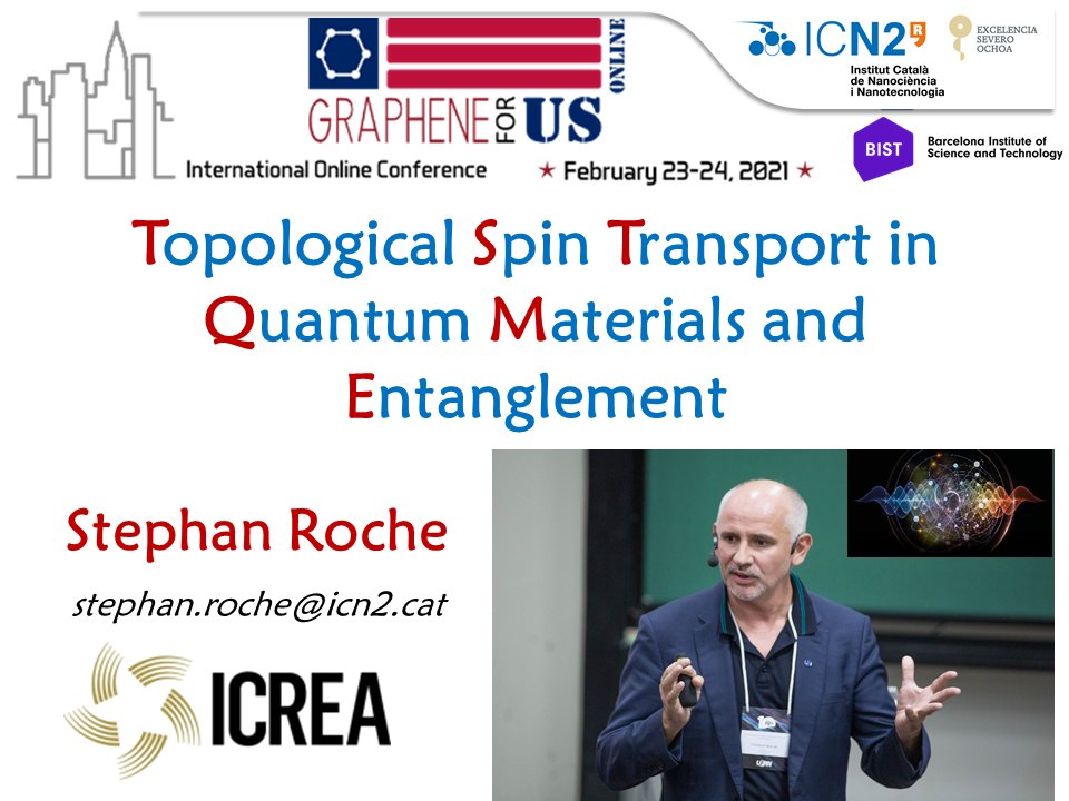 StephanSroche's tweet photo. Graphene &amp; 2D Materials International Conference (Graphene for USA - Feb 23-34) @PhantomsNet @icn2nano @icreacommunity @_BIST #2dmaterials #graphene #spintronics #Entanglement 
https://t.co/xtNykjOgqr https://t.co/dNJ0jS07Bf