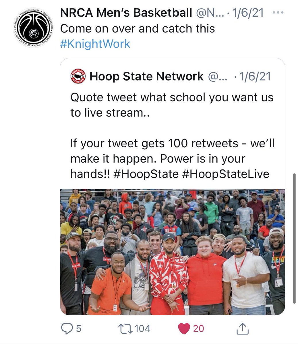 Hoop State Network (@thehoopstate) on Twitter photo 🚨LIVE TONIGHT🚨
FREE STREAM FRIDAY
@NRCAbasketball 🆚 <a href="/caryacademybb/">Cary Academy Basketball</a>
📺: youtu.be/euDHTED4jK8
🎙: <a href="/MasercolaMiles/">Miles Masercola</a>
⏰: 7:00PM
#HoopStateLive x #HoopState 🚨LIVE TONIGHT🚨
FREE STREAM FRIDAY
@NRCAbasketball 🆚 <a href="/caryacademybb/">Cary Academy Basketball</a>
📺: youtu.be/euDHTED4jK8
🎙: <a href="/MasercolaMiles/">Miles Masercola</a>
⏰: 7:00PM
#HoopStateLive x #HoopState