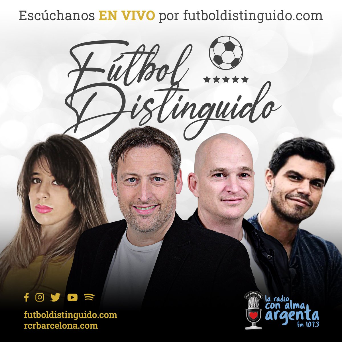 Hoy en <a href="/futdistinguido/">Fútbol Distinguido</a> nota con <a href="/MatiasBrindisi/">Escuela MB IN</a>
#ENVIVO por futboldistinguido.com
12 a 14 MEX
15 a 17 ARG - CHI - URU
13 a 15 COL - PER - VEN - ECU
19 a 21 en Barcelona FM 107.3 RCR Metro Barcelona <a href="/RCRBarcelona/">RCR Barcelona</a>
_
<a href="/Jorge_BarriL/">Jorge Barril🎙</a> @Wolffjuancruz78 <a href="/RosarioPompizzi/">Rosario Pompizzi</a> <a href="/tachialvarez/">Agustín Alvarez</a>
