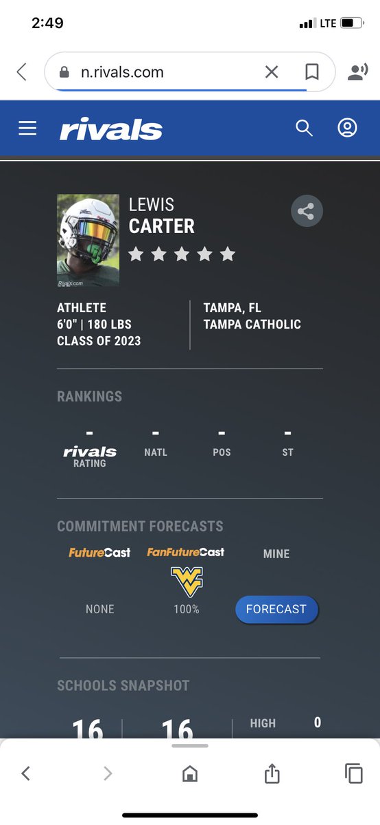 QBcoach1's tweet photo. Hate to call out the local school like this but it goes on w staff after staff. 16 offers and no one has even contacted this kid. The old saying is you never know until you ask. @coach_jeffscott @TC_Football @USFFootball https://t.co/6louyM0CAa
