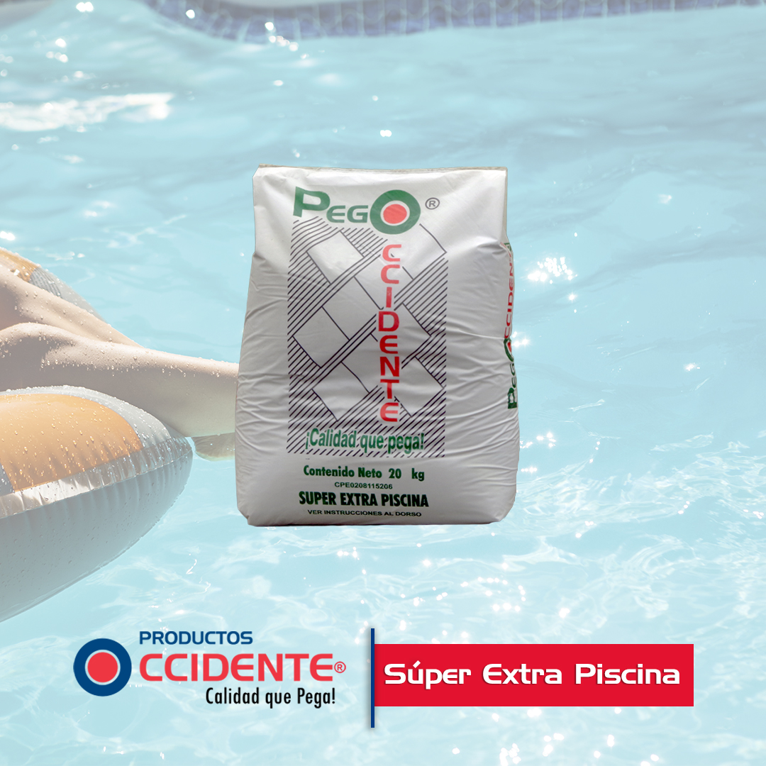¿Estás pensando en construir tu piscina en casa? Con el #SuperExtraPiscina puedes lograrlo, úsalo para grandes formatos en Cerámica, mármol, tablilla, ráquira, spacato, haz que luzca de la mejor manera con un revestimiento único.⁣