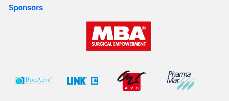 bstt_course's tweet photo. Thank you to all the sponsors who participate in the webinar BSTT
@waldemarlink @A2CSuministros @PhrmMar #Bonalive #MBASurgical https://t.co/5SbdwlFjuT