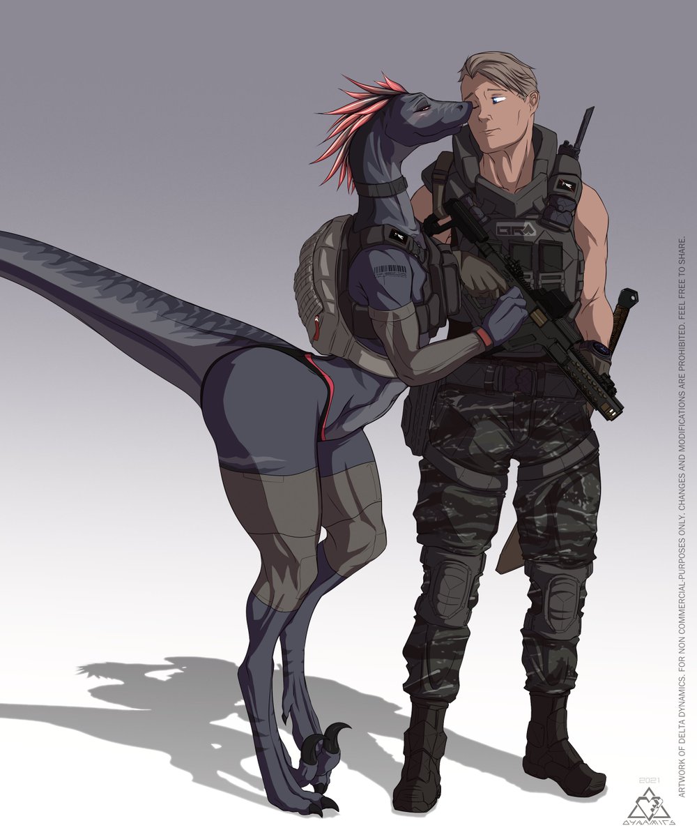 delta_dynamics_'s tweet photo. More 💙RaptorWaifu🦖 content!
Sweet Bunny is excited to go tactical on a mission with her crush.♀️♂️
Wasn't that easy for me to draw, but I manged it. I'm ok with it at the moment.
#raptorgirlfriend #RaptorWaifu #tacticalbunny #furryart https://t.co/yQ62IXt1rX