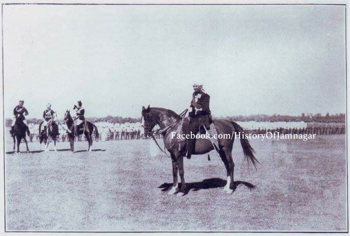 JamnagarHistory's tweet photo. His Highness The Jam Saheb Inspecting The State Infantry.
#jamnagar #halar #history #historyofjamnagar #jamnagarhistory #jamnagarcity #nawanagar #jamsaheb #nawanagarstate https://t.co/cV6w4BHCz5