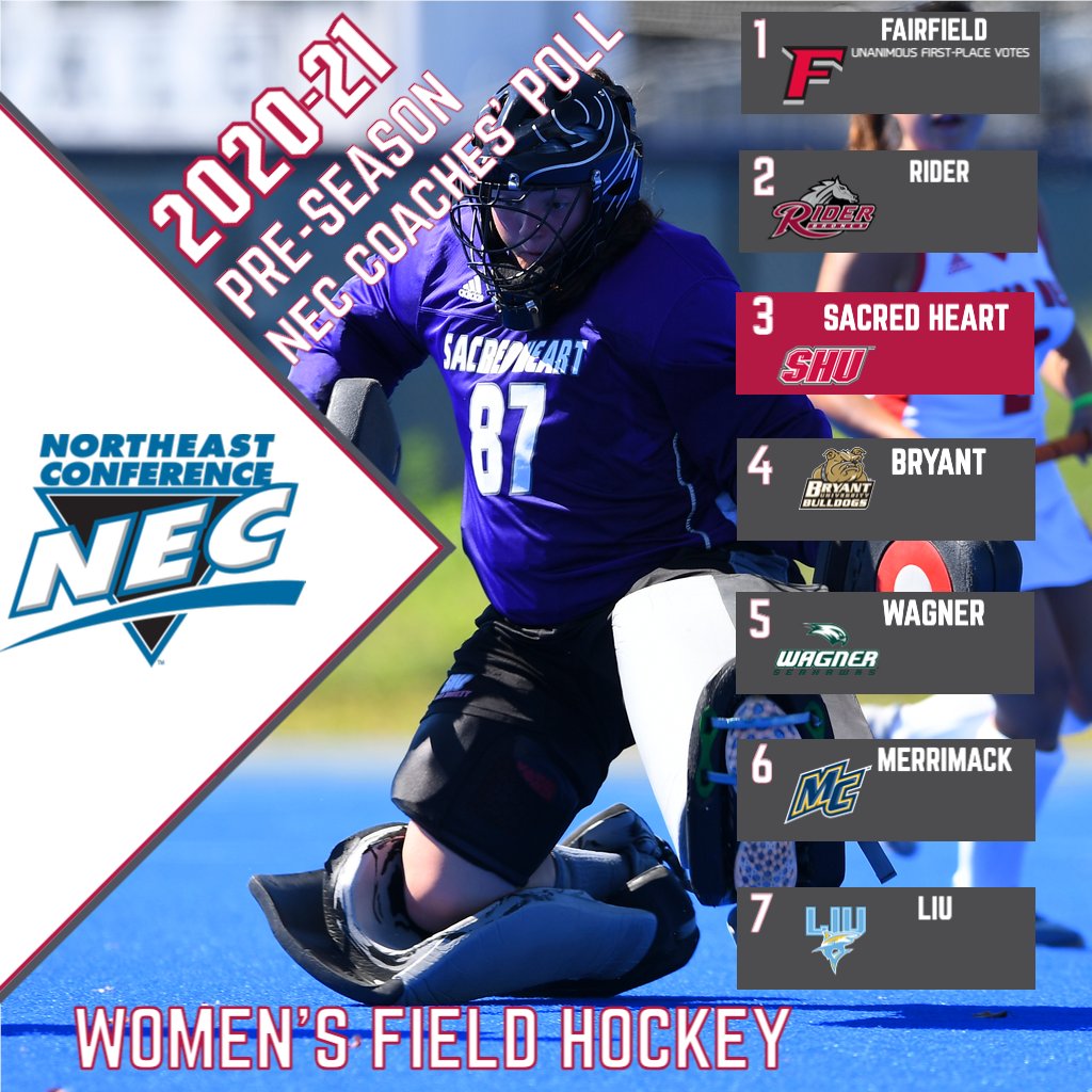 CONGRATS to @SHUFieldHockey voted third in @NECsports Preseason Coaches Poll. Moving up by a rank from last season! 🥉#WeAreSHU
🔗: https://t.co/HYJ9YtRcMa https://t.co/4U3RFYgGNv