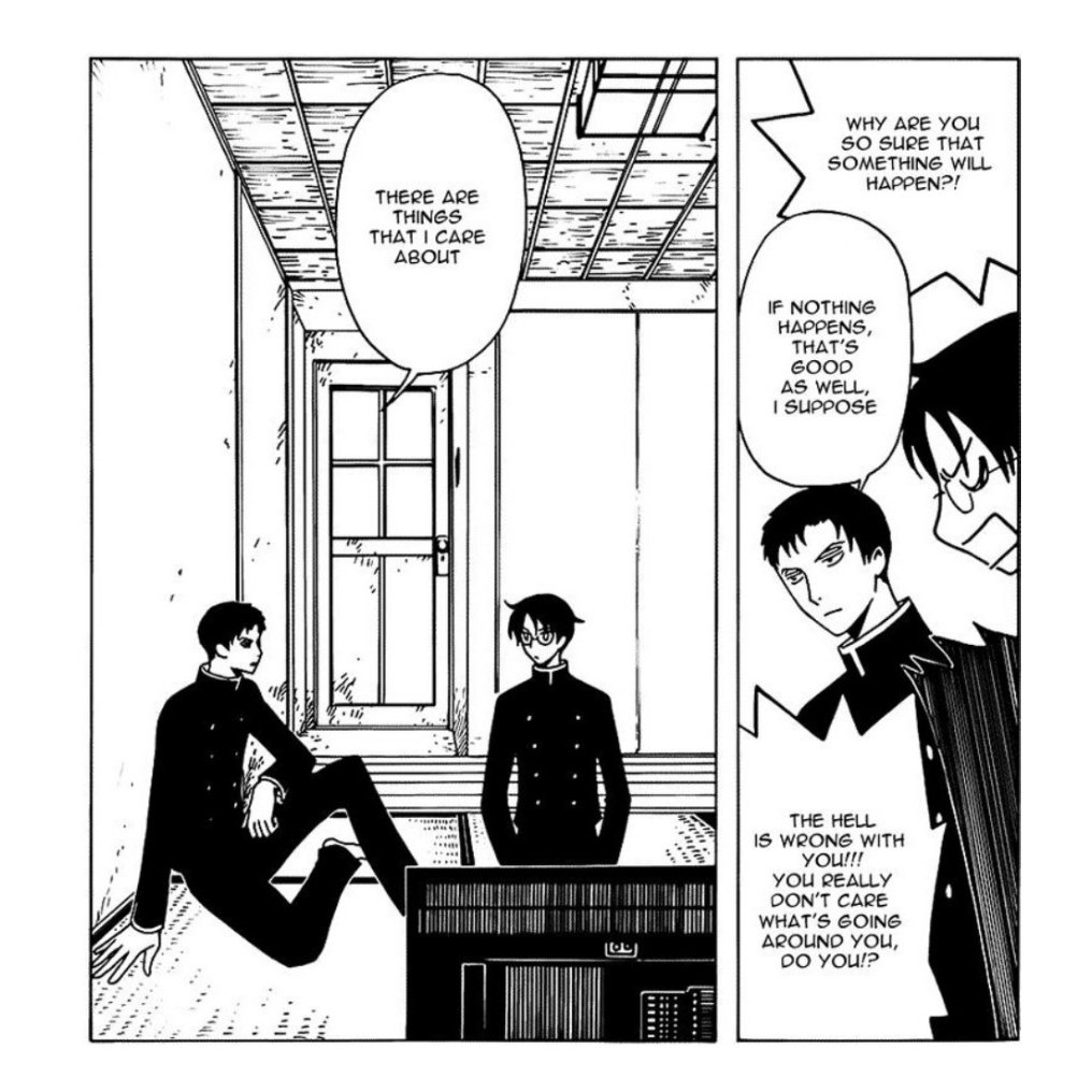 The "I might not express my feelings much but I would give ยฝ my left eye and ยพ of my blood for you" trope got me again boss