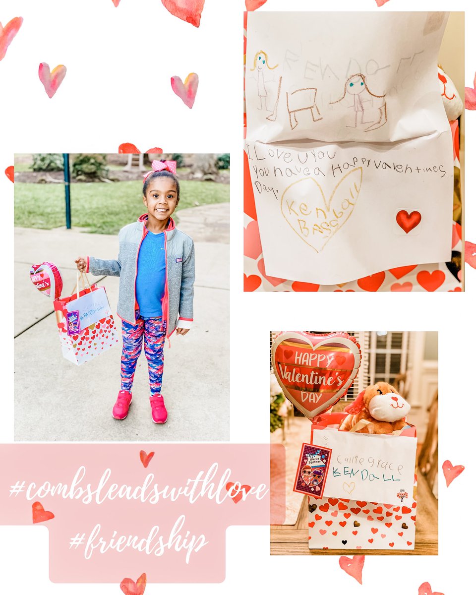 JustCHillMD's tweet photo. Kendall was excited about participating in #combsleadswithlove by showing appreciation for a @CombsKGators friend @CombsCatchUp and her #countrysunshine learning center friends #happyvalentinesday https://t.co/fCDJHOcoF0