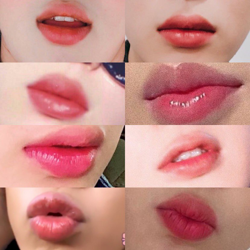his lips