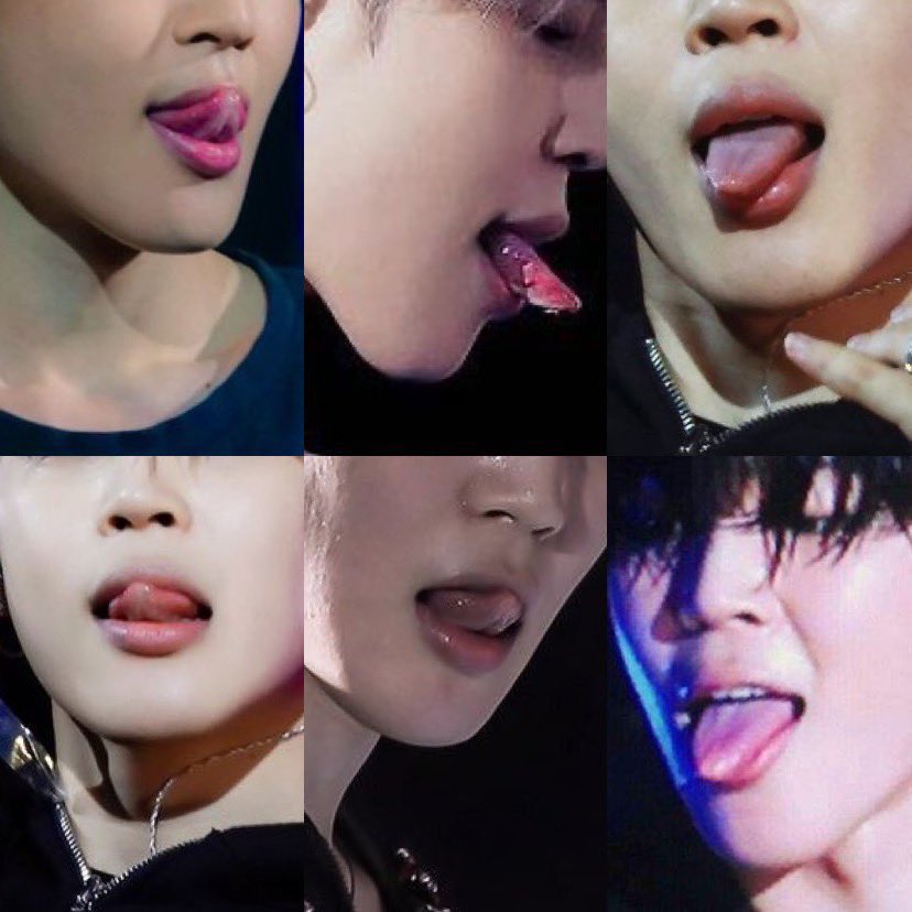 his tongue