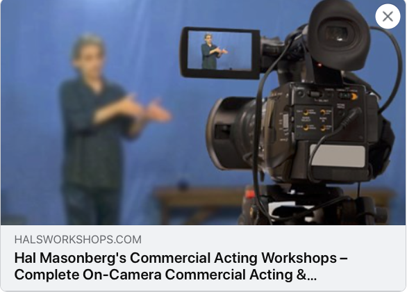 Halsworkshop's tweet image. NOW TAKING RESERVATIONS On-Camera Commercial Acting &amp;amp; Auditioning Workshop w/ Hal Masonberg Tuesdays March 9, 16, 23, 30 &amp;amp; April 6.  4pm-7pm (PST)  7PM-10PM (EST) Via Zoom. Join us: halsworkshops.com/on-camera-comm…

#acting #commercial #commercialacting #actingclass #actingworkshop #actor