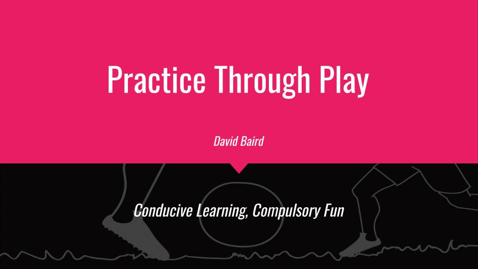 Thread 1 of 7:  #PracticeThroughPlayConducive Learning, Compulsory Fun140 ways to practice through play, animated using  @TacticalPad