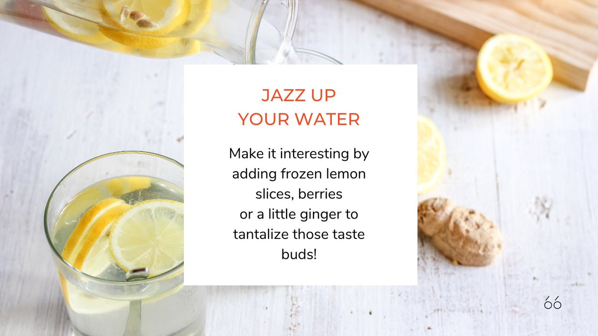 CommunitySixSix's tweet photo. #JazzUp your #water
Make it interesting by adding frozen lemon slices, berries or a little ginger to tantalize those taste buds!

#fitnessfriday #tgif #communitysixtysix #skipcare #healthyhabits #humanizebeeauty #lifestylechanges #sixtysixdays #66days #dailyhabits #hydratedskin https://t.co/ng9hnG7g5u