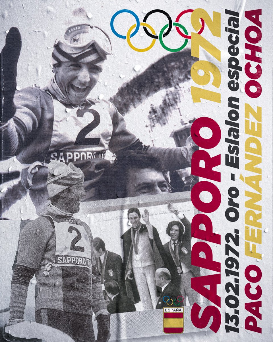 COE_es's tweet photo. #UnDíaComoHoy hace 4️⃣9️⃣ años, Paquito Fernández Ochoa consiguió una de las mayores gestas de la historia del deporte español al alzarse con la medalla de ORO en la prueba de eslalon en #Sapporo72. ⛷️🇪🇸 @RFEDInv ❄️
🔄 Haz RT si tú también le consideras una 𝐋𝐄𝐘𝐄𝐍𝐃𝐀. https://t.co/TGfExxe8Rm
