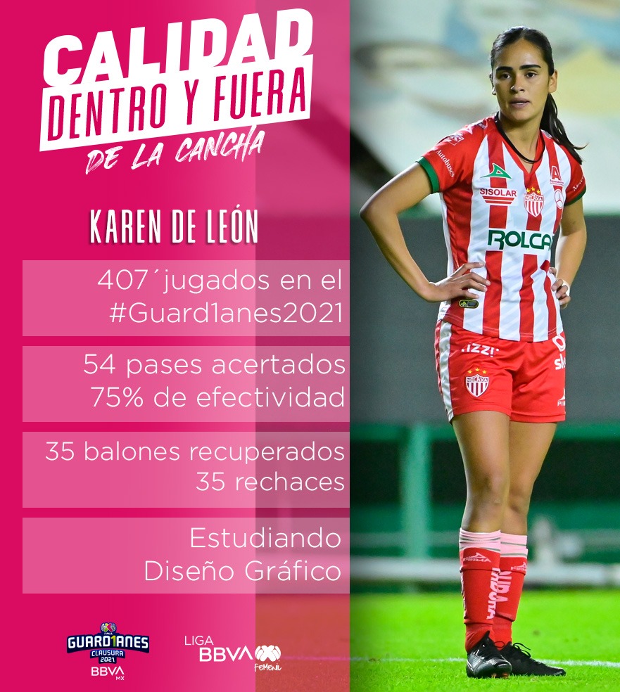 LigaBBVAFemenil's tweet photo. ¡La calidad se demuestra dentro y fuera de la cancha!😎⚽👩🏽🎓
Luego de jugar con las Esmeraldas de León 2 Torneos y estar alejada de las canchas una campaña, @karendeleonp regresó a la #LigaBBVAMXFemenil 🎀 para incorporarse a @NecaxaFemenil 😎🔝 en el #CL2019
#VamosPorEllas ⚽🎀 https://t.co/mPg54SBJDQ