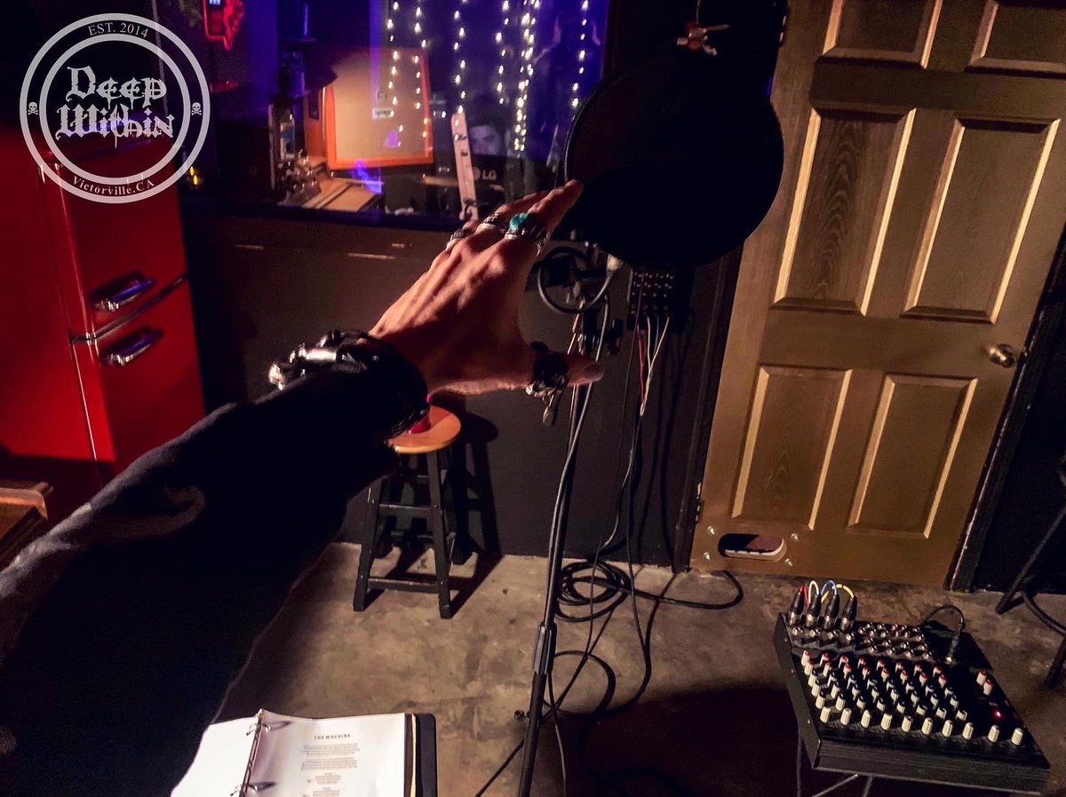 DEEPWITHINBAND's tweet photo. Another kick ass studio session Thursday with our talented producer Brad @berdberrymusic as work continues on our debut album! @deepwithinband #musicproducer #emergingartist #metalmusic #metalband #rockband #newartist #vocals #recordingstudio #newmusic #singer #deepwithinband https://t.co/oy5FghFpBE