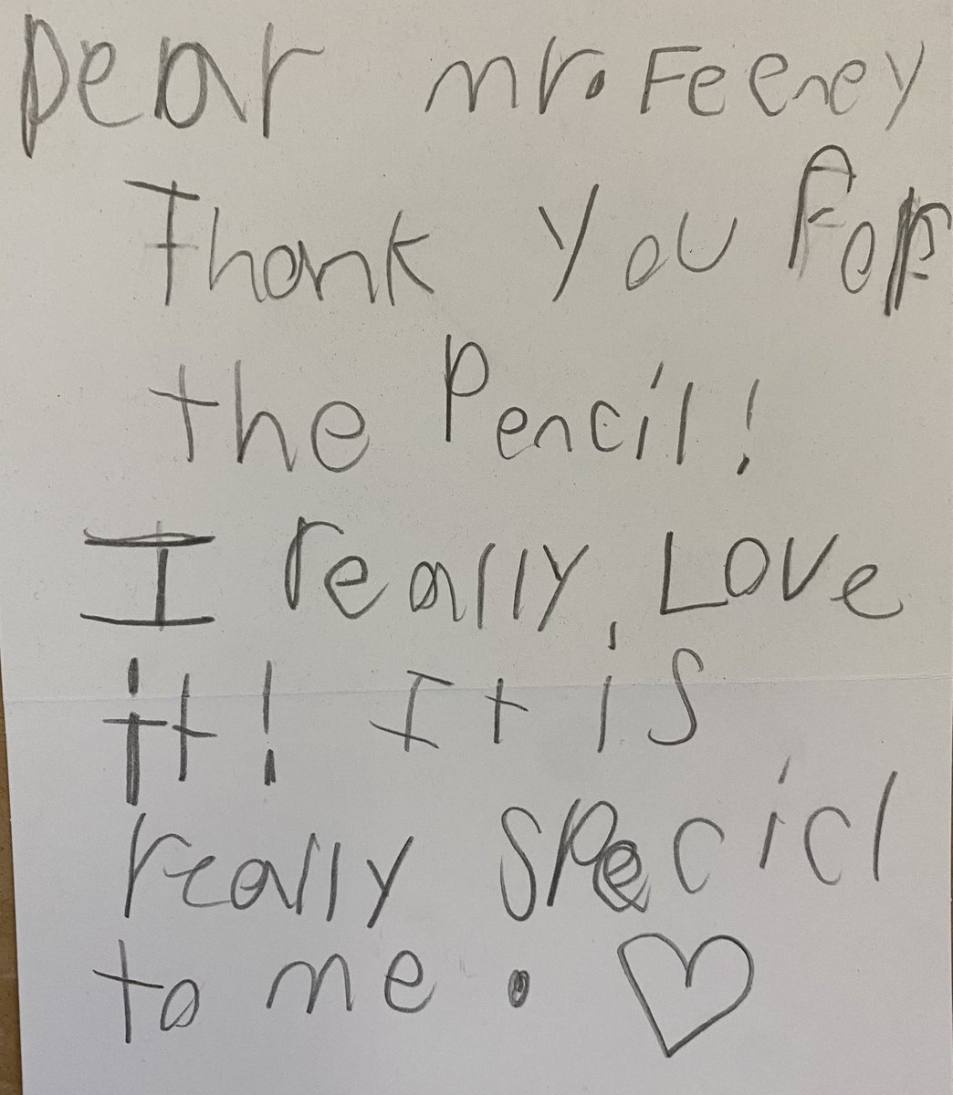 MrEricFeeney's tweet photo. Today, we worked on writing “Thank You” cards and the power of a handwritten note!
#ThisWhyITeach #RelationshipsMatter #RelateThenEducate https://t.co/s5R64ueuqw