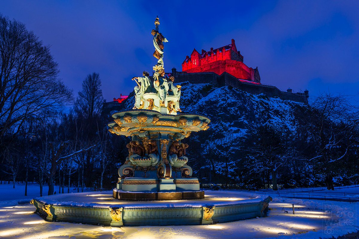 Happy Lunar New Year!
To celebrate <a href="/edinburghcastle/">Edinburgh Castle</a> was lit red tonight making the view from a frozen Ross Fountain absolutely magical.
#Edinburgh #EdinburghCastle #ChineseNewYear #Scotland #RossFountain #ForeverEdinburgh