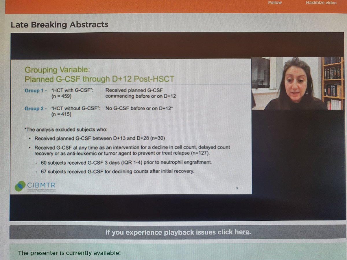 AnaAlarconTomas's tweet image. Now happening: Late breaking abstracts. Really interesting results. #CIBMTR study by @NinaOrfali. Planned early GSFC after allo with Thymoglobulin has an adverse effect on survival. Driven by more TRM and viral infections. #TCTM21
