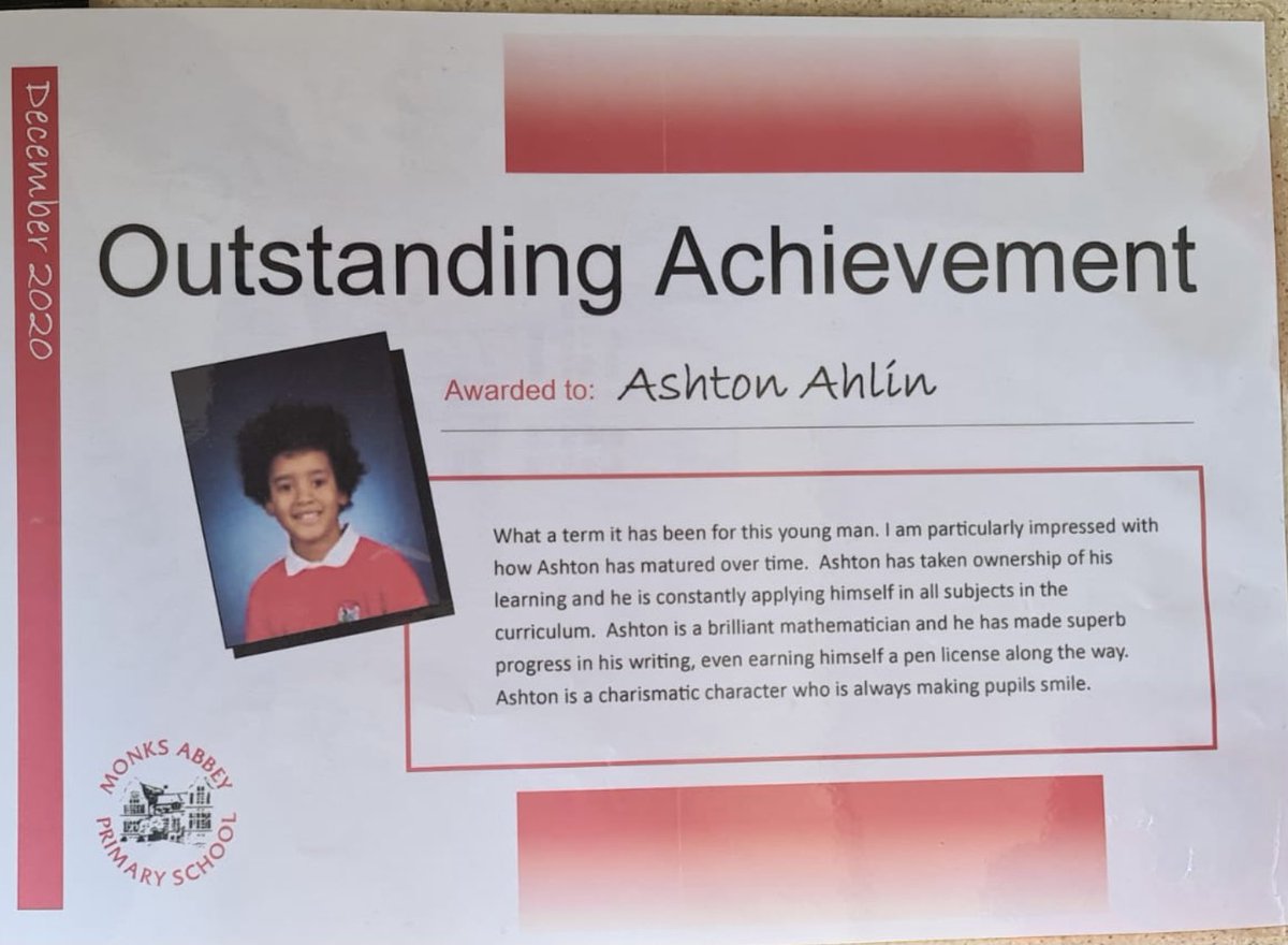 deborahshomefun's tweet photo. It’s been a really long difficult week trying to fit work hours in and kids home schooling however these two have literally got on with there work and play so well. Extra nice suprise with Ashton award. Thank you. @monksabbey @MonksAbbeyFS1 @Year3and4MAPS https://t.co/DzXx6oZWGt