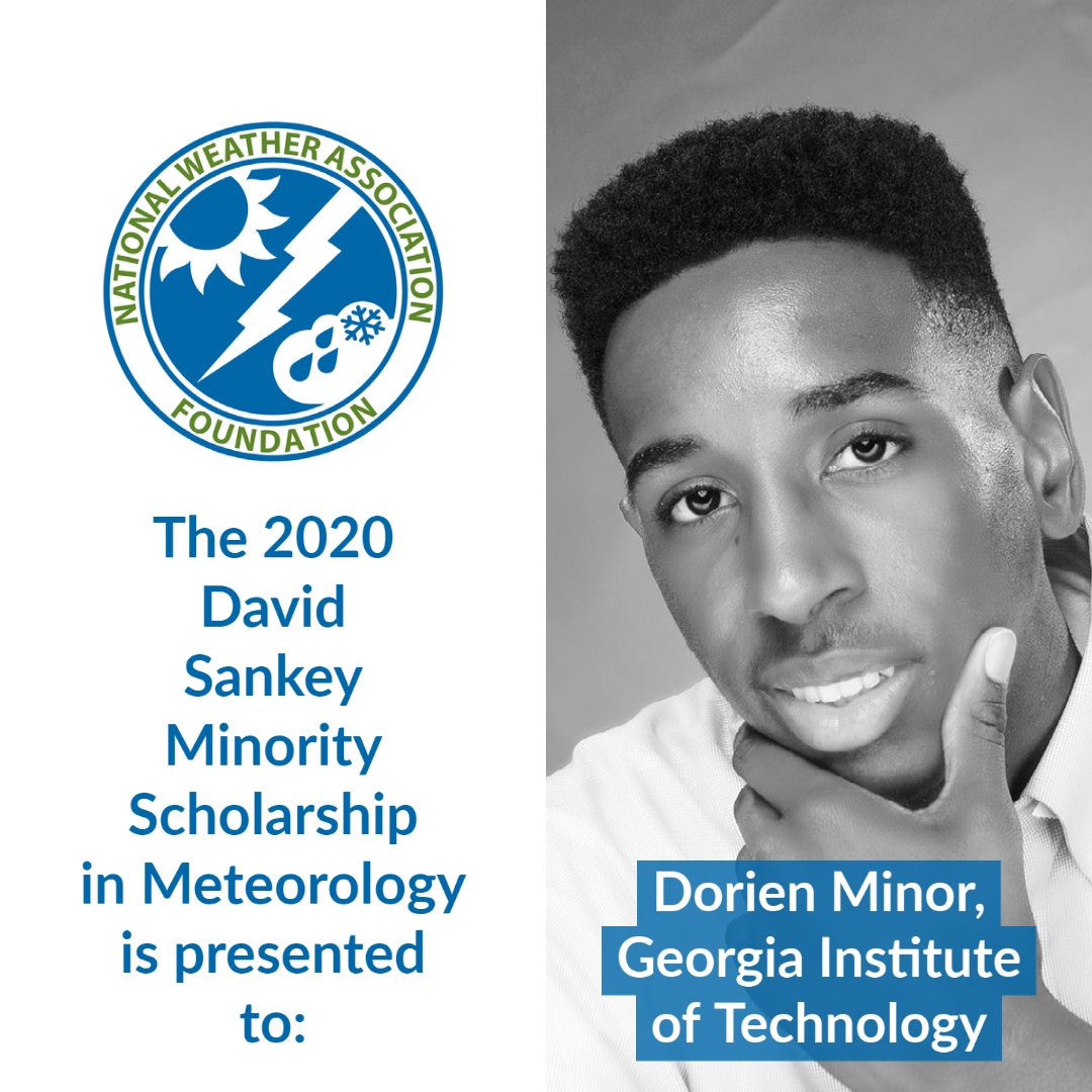 NWA #BHM Spotlight: 2020 Recipient of the David Sankey Minority Scholarship in Meteorology - Dorien Minor.

NWA is spotlighting those who are inspiring the next generation of weather enthusiasts &amp; growing into their careers built upon the foundation of strong leaders before them.