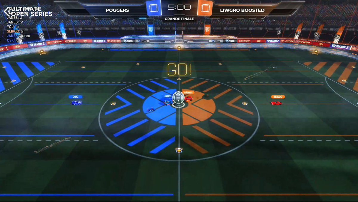 RocketBaguette's tweet photo. 🔴 C'est l'heure de la Grande Finale 🔥
Les #LiwgroBoosted d'un @seikoo_b en feu font face à la seule équipe à les avoir battu aujourd'hui ! Les #POGGERS de @jxmes_rl peuvent-ils remporter ce BO7 ?
🎙 @BachiFM_ & @ImaginaXion_RL
🏆 @UOS_Tournament
📺 https://t.co/UkpK5KmsRZ https://t.co/vaYUMxZQ9v