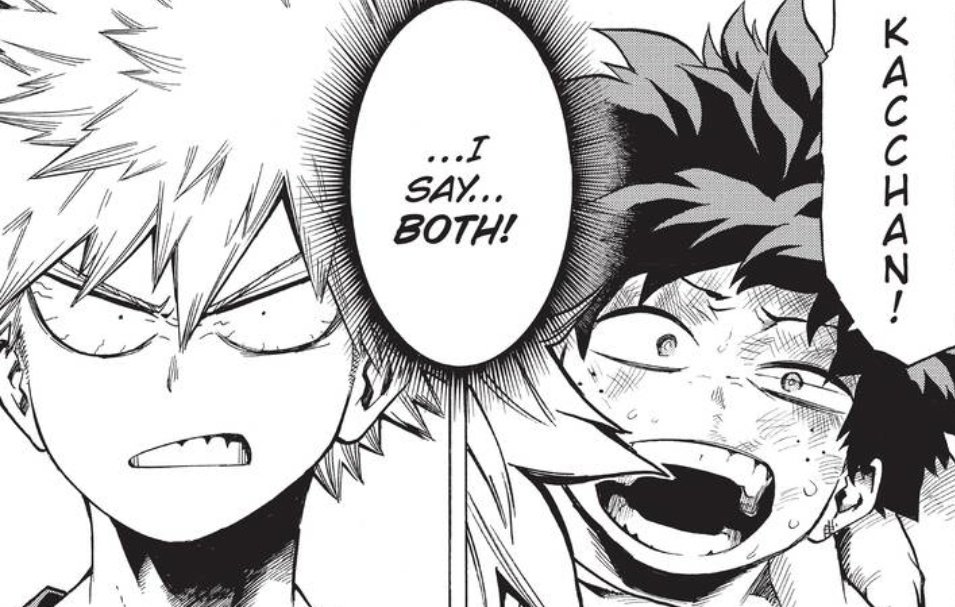 Just like Bkg harbouring this need to win, the need to get the undisputable victory, even if he has to break himself to do so. Deku feels the same way about saving people.