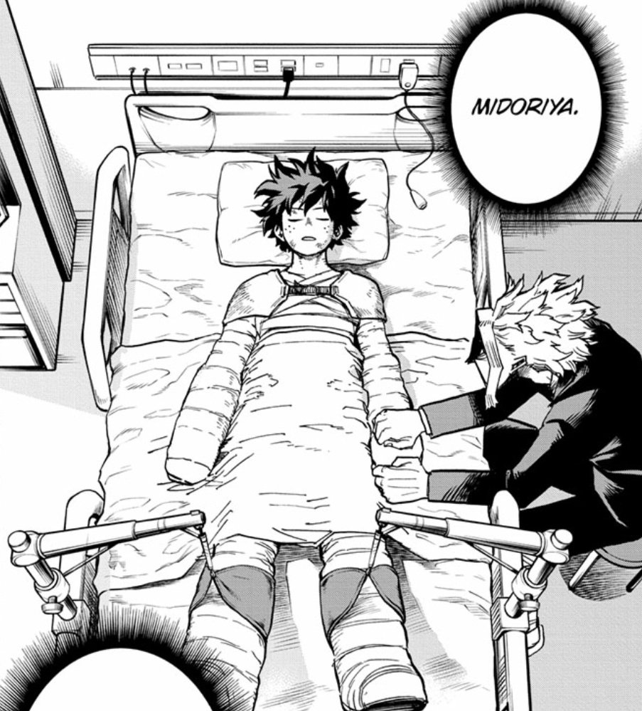 Now the criticised part of this trait, is his self sacrificial..-ness?. Him breaking his bones, (permanently??) in this arc and now being hospitalised will obviously be a big consequence.