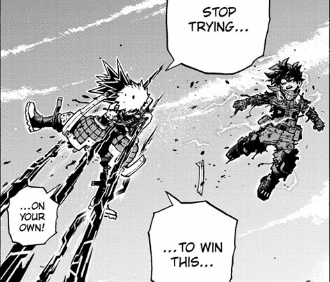 But telling Midoriya things like "stop being reckless" "don't break yo bones pls" is useless because he's been told this before. But I think the way to have him not force himself to break his bones and "put himself into account more" is this
