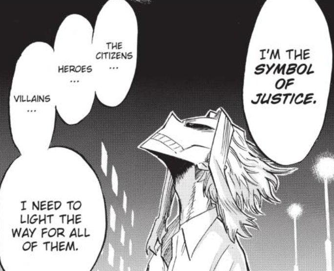 All might was alone, he was the sole pillar that held society in place and when he fell, society did too. He said that he can only save people that are in HIS reach. but what if he wasn't the only pillar people relied on? What if he had others that can reach the people he can't?