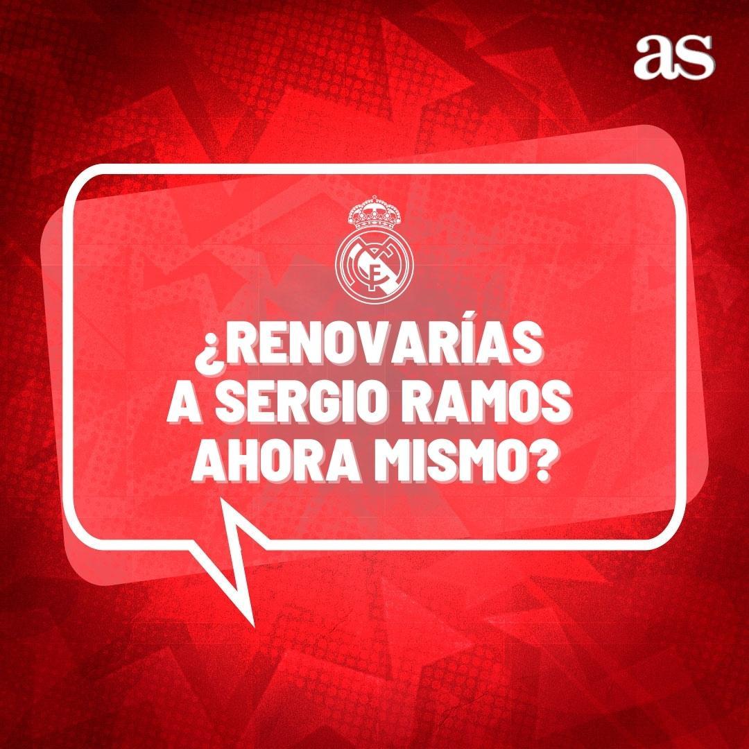 diarioas's tweet photo. 🤔 ¿Renovarías a Ramos ahora mismo viendo cómo está todo?
🔃 Sí.
❤️ No.
#EncuestAS https://t.co/ItpMhwYqPk