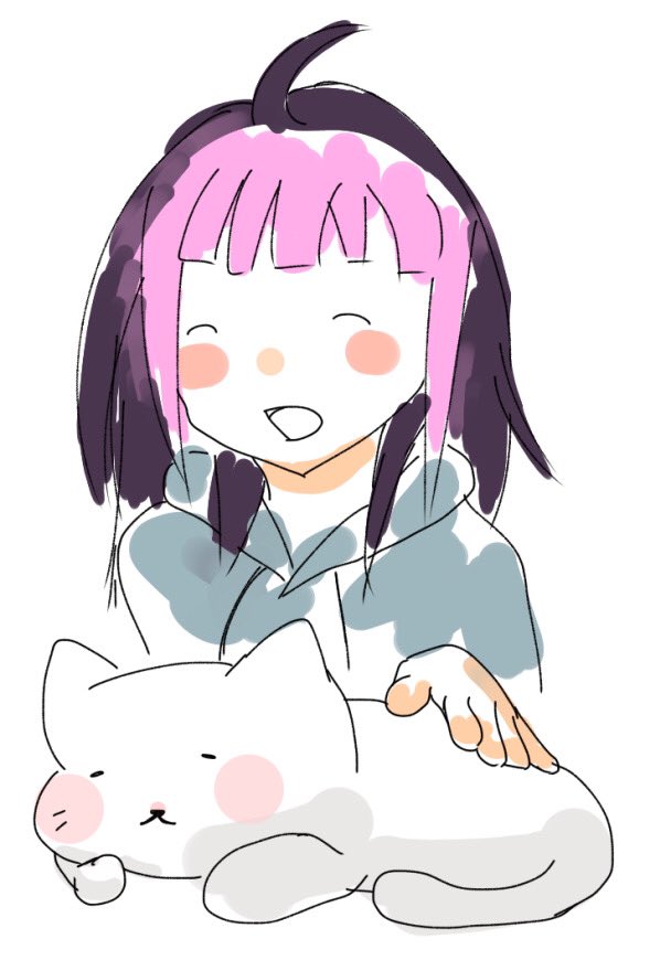 #なんのお返しも出来ないけど優しい人がうちの子を描いてくれる ほんと!?話を聞いてくれる猫を!!ぜひ!!! 