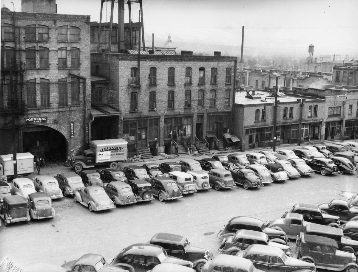 Plum Alley. For many years, this was Salt Lake City's Chinatown - home to restaurants, shops, businesses and laundromats. In 1952, it was finally razed to make way for a massive parking structure. Most of what is left is a memorial plaque and street sign: