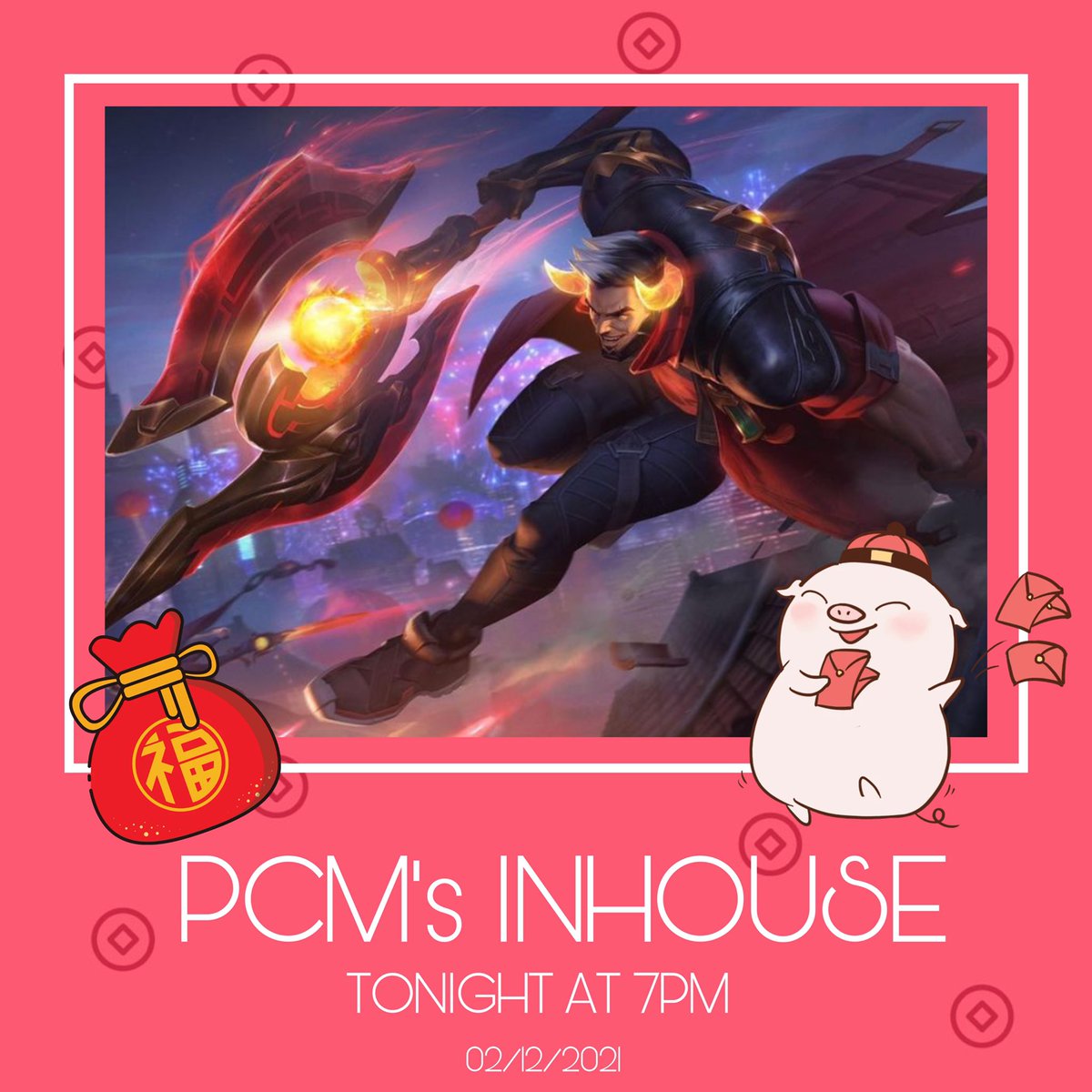 WGALOL's tweet photo. Happy Lunar New Year everyone!!! 

Come celebrate with us by joining our inhouse tonight at 7PM!! https://t.co/2i1xxcefmt