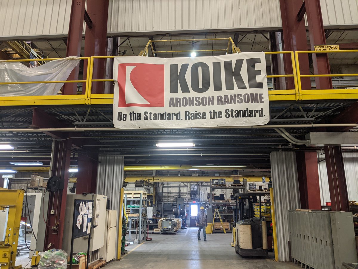 koikearonson's tweet photo. Our Company update meeting looked a little different this year for all employees along with a chicken bbq lunch. Be the Standard. Raise the Standard. Here's to a great 2021!  #koikearonson #manufacturing #arcadeny https://t.co/3gIpt1cqHK