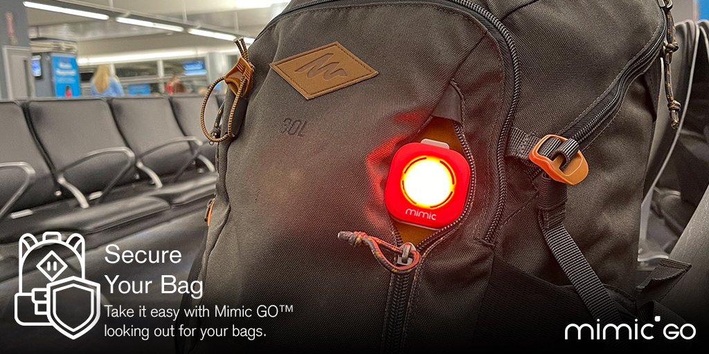 themimiq's tweet image. With Mimic GO guarding your belongings, you will have more time to pay attention to things that matter the most.🎒

#smartmimic #mimicgo #securityonthego #security #iot #smartalarmsystem #smarttracker #smarttech #portablealarm #hometech #anywhere #anytime
