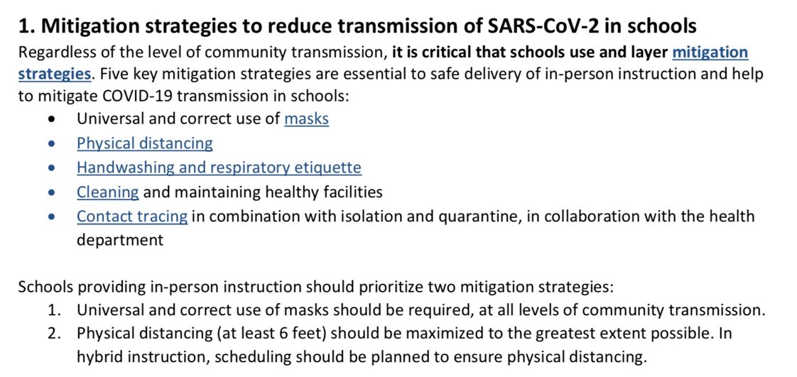 What is missing from this CDC school reopening priority list? Airborne virus guidance! Like almost nothing in 33 page document on ventilation except 1 paragraph on open the windows, but only if feasible. Ventilation should be #2 behind masks!  #COVID19  https://www.cdc.gov/coronavirus/2019-ncov/downloads/community/schools-childcare/K-12-Operational-Strategy-2021-2-12.pdf