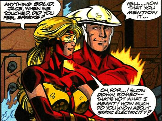 Jace Allen - The FlashIn memory of his father, Jace took up the mantle of the Flash and fought Cobalt Blue as one of his major foes for years until Jesse Quick recruited him into an all-out battle against the Cobalt Blue legacy