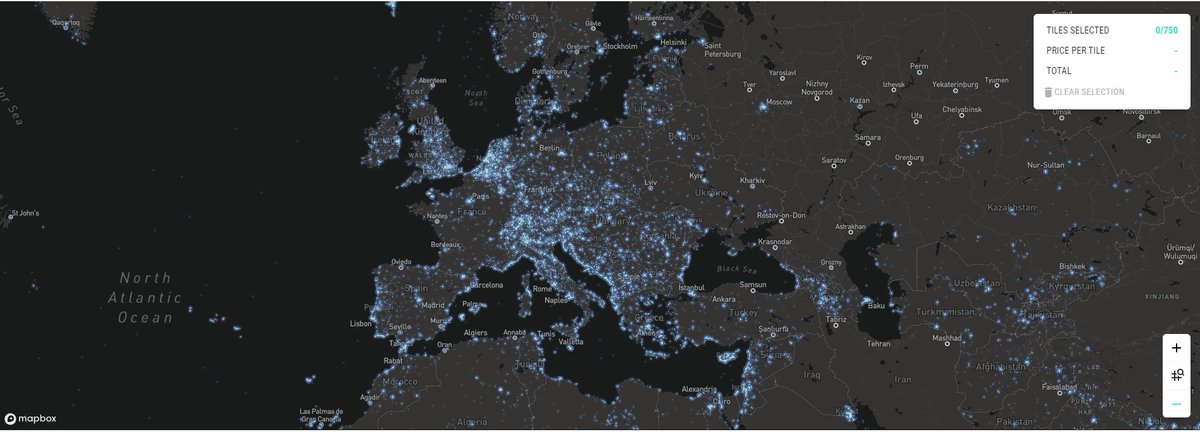 This is NOT earth real map at night. This IS the #earth2 heat map. Pretty cool, right?

Esta no es una imagen del mundo de noche. Es un mapa de calor de #earth2io . ¡Precioso!