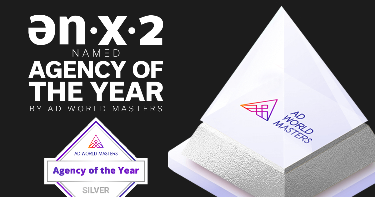 #ENX2Marketing has been named “Agency of the Year” by <a href="/adworldmasters/">Ad World Masters</a>. The team has been awarded the silver badge which recognizes those agencies with a score of 8.7 to 9.1, which is a high performer, excelling in its sector and in all aspects of communications.