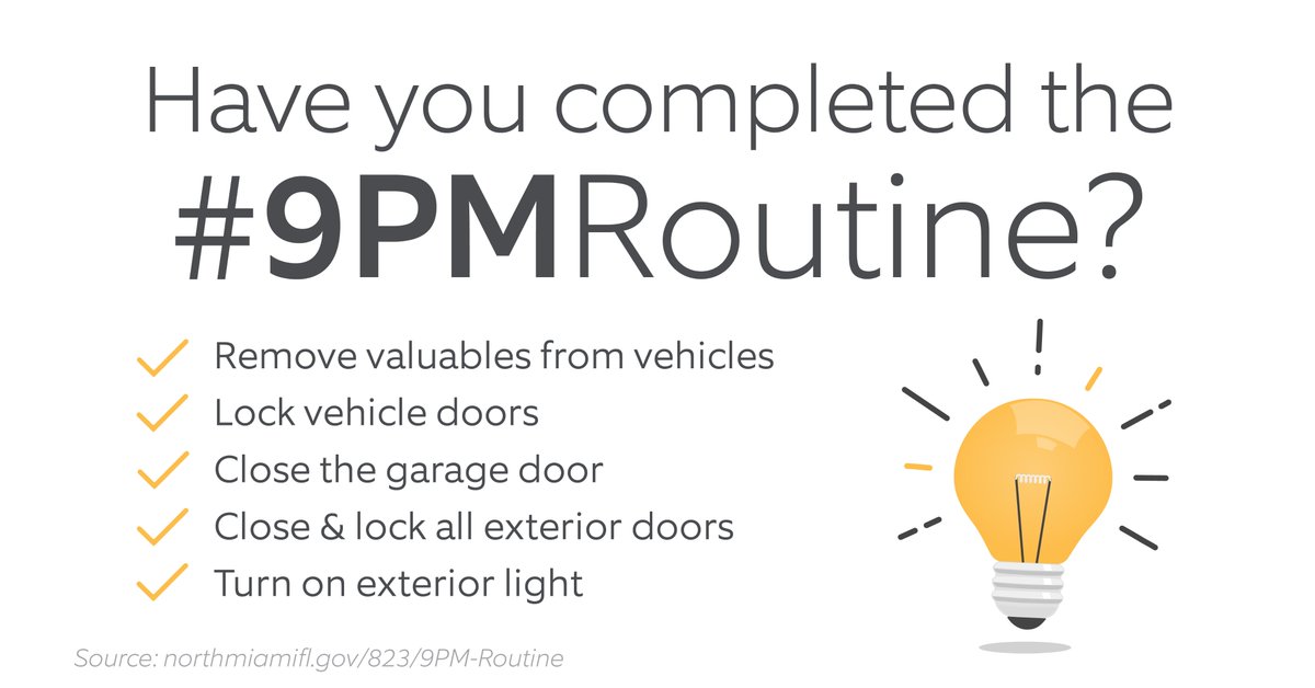OzaukeeSheriff's tweet image. Crime prevention doesn’t have to be complicated. Take a minute and do the #9PMRoutine. Together, we can continue to prevent vehicle and residential burglaries. Have a great night Ozaukee County!