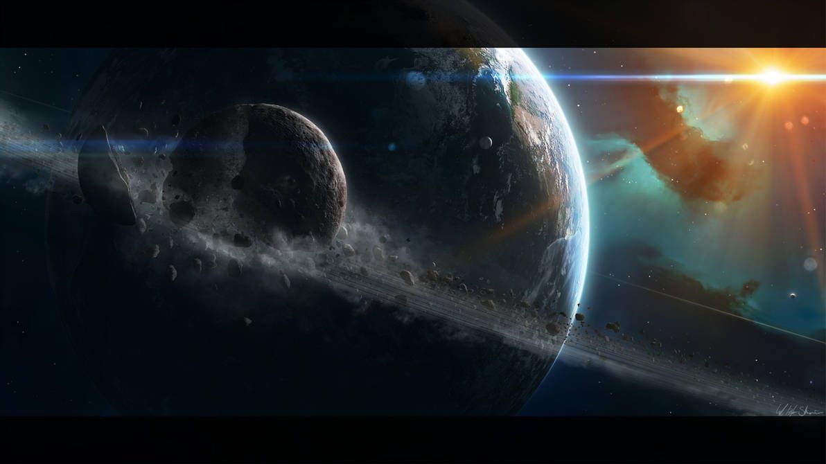 maximaxoo's tweet photo. #Space #Art: it's dangerous to flirt with the #RocheLimit… #Moon by Gabriel-BS
https://t.co/1sE3qZFszC via @deviantART https://t.co/BJRQHNN8rR
