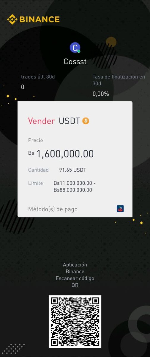 CismanGT's tweet photo. #SafeWithBinanceP2P .@Binance_Spanish .@binance
La forma mas sencilla y segura de proteger tus bolivares de la devaluacion! https://t.co/51flTzyGWg