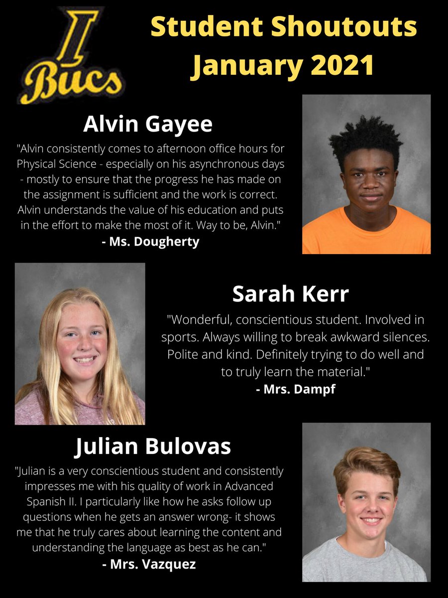 Let’s celebrate that it’s Friday with our January Shoutouts! 1/2