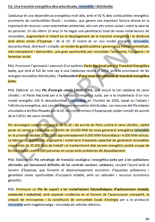 FemGarrigues's tweet photo. 1⃣2⃣#PSC afirmen "El nostre és un nou model energètic renovable, descarbonitzat, distribuït i ciutadà; un model de gestió pública i governança menys centralitzat, més transparent i democràtic". Uns compromisos allunyats del q promouen al Govern de l'Estat! 🔗👇 https://t.co/71eqZHXoPy