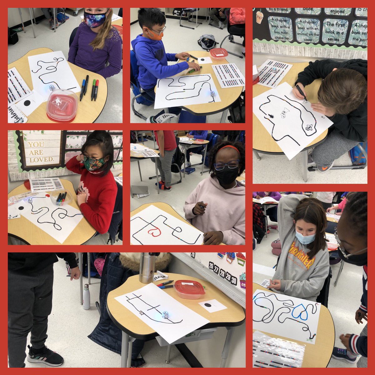 Mrsjzorn's tweet image. Mrs. Tran’s grade 5/6 class fell in love with the ozobots today! Who can blame them! #problemsolvers #buildinggrit @StTimothyRegina #rcsdconnect @SaskCode