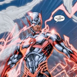 Wallace West (Alt Timeline) - The FlashAfter the Future Flash killed a version of Barry in front of him, Wallace was struck by excess lightning and vowed to stop him. He spent decades training to defeat Future Flash and took him down.