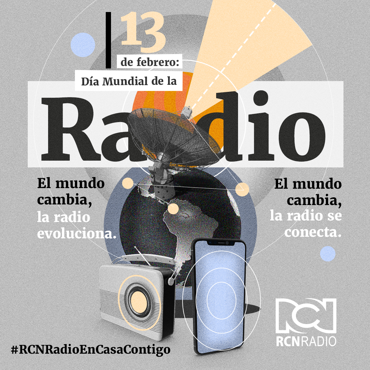 Hoy celebramos el #DíaMundialDeLaRadio #RCNRadioEnCasaContigo