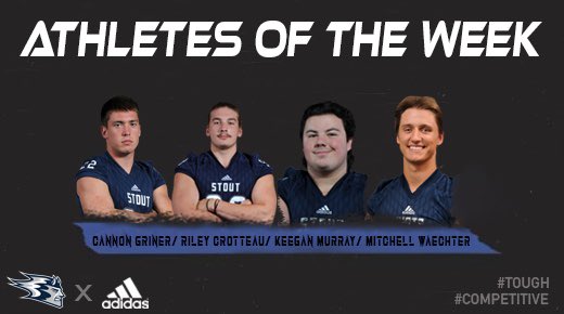 Another Great Week of Work! Congrats to These Guys! 

<a href="/Griner_18/">Cannon Griner</a> | <a href="/RedMtnFootball/">Red Mtn Football</a> 

Riley Crotteau | <a href="/ricelakeschool/">Rice Lake</a> 

<a href="/keegan_murray_/">Keegan Murray</a> | <a href="/NVHS_Football/">Neuqua Valley Football 🏈</a> 

<a href="/Mlwaechter3/">Mitchell Waechter</a> | <a href="/SMS_Academy/">St. Mary's Springs</a> 

#BleedBlue | 🔵⚪️